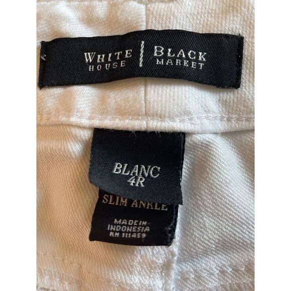 White House Black Market Blanc Slim Ankle Jeans - Picture 5 of 6
